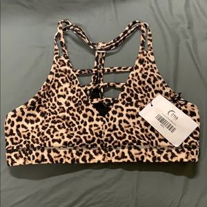 Zyia Grid Leopard Sports Bra